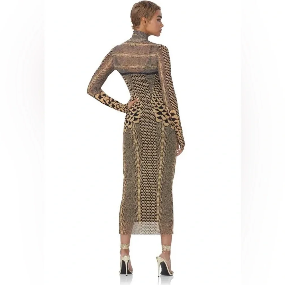 AFRM Shailene Gilded Petals Dress NWT - Picture 2 of 3